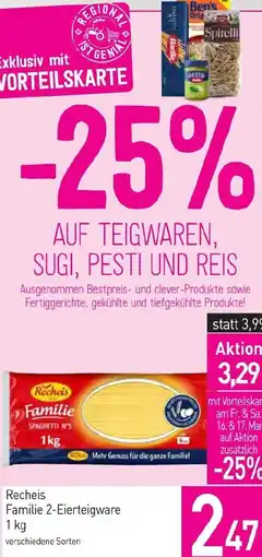 Sutterlüty Recheis Familie 2-Eierteigware Angebot