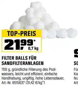 OBI Filter balls Angebot