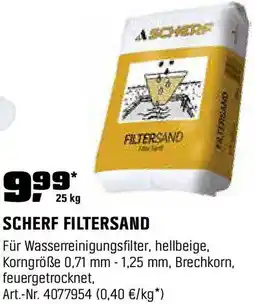 OBI Scherf filtersand Angebot