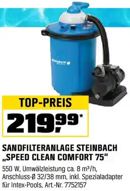OBI Sandfilteranlage steinbach speed clean comfort Angebot