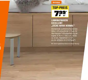 OBI Laminatboden excellent Angebot