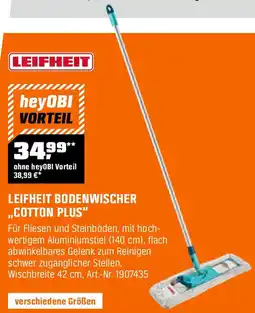 OBI Bodenwischer cotton plus Angebot