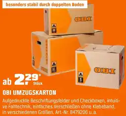 OBI Umzugskarton Angebot