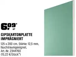 OBI Gipskartonplatte imprägniert Angebot