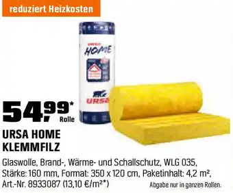 OBI Ursa home klemmfilz Angebot