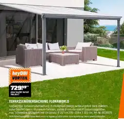 OBI Terrassenüberdachung floraworld Angebot
