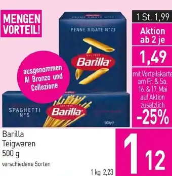 Sutterlüty Barilla Teigwaren Angebot