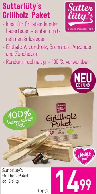 Sutterlüty Sutterlüty's Grillholz Paket Angebot