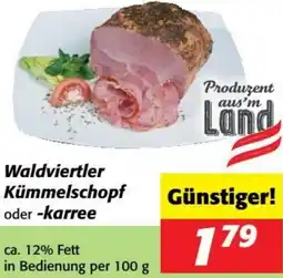 Nah&Frisch Kümmelschopf oder -karree Angebot