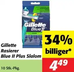 Nah&Frisch Rasierer Blue II Plus Slalom Angebot