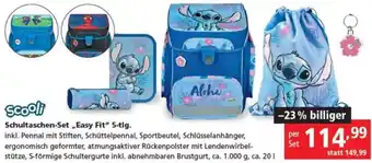 Pagro Diskont Schultaschen-Set Easy Fit Angebot