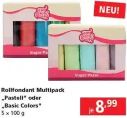 Pagro Diskont Rollfondant Multipack Pastell oder Basic Colors Angebot