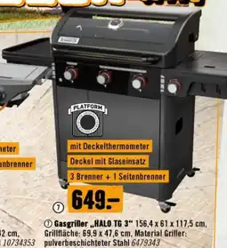 Hornbach Gasgriller halo Angebot