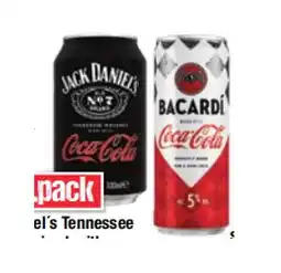 Maximarkt Tennessee Whiskey mixed with Coca Cola oder Bacardi mixed with Coca-Cola Maximarkt Angebot
