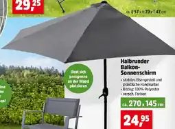 Thomas Philipps Halbrunder Balkon- Sonnenschirm Angebot