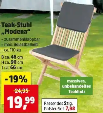 Thomas Philipps Teak-Stuhl Modena Angebot