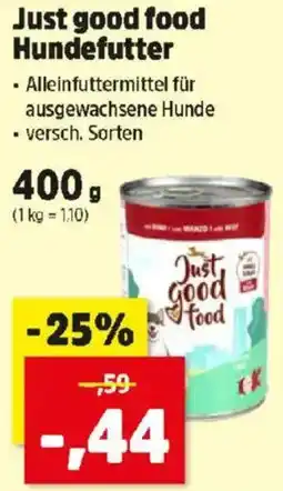 Thomas Philipps Just good food Hundefutter Angebot