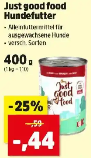 Thomas Philipps Just good food Hundefutter Angebot