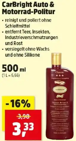 Thomas Philipps CarBright Auto & Motorrad-Politur Angebot