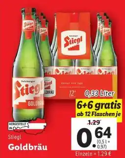 Lidl STIEGL GOLDBRÄU Angebot
