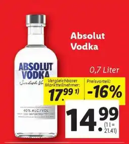 Lidl Absolut Vodka Angebot