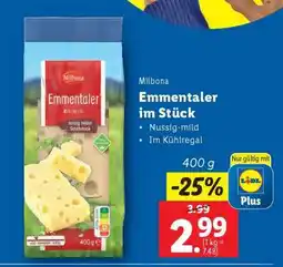 Lidl Milbona Emmentaler im Stück Angebot