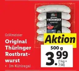Lidl Grillmeister Original Thüringer Rostbratwurst Angebot