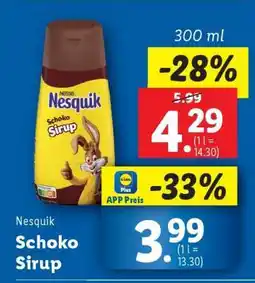 Lidl Nesquik Schoko Sirup Angebot