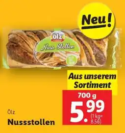 Lidl Ölz Nussstollen Angebot
