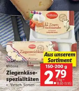 Lidl Milbona Ziegenkäsespezialitäten Angebot