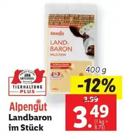 Lidl Alpengut Landbaron im Stück Angebot