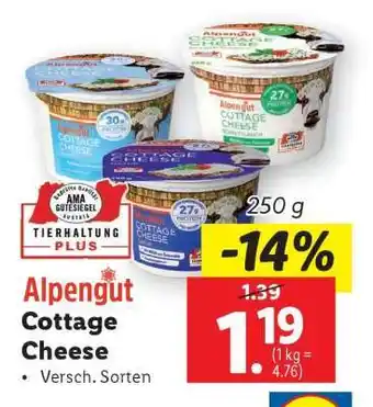 Lidl Alpengut Cottage Cheese Angebot