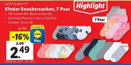Lidl Kinder Sneakersocken, 7 Paar Angebot