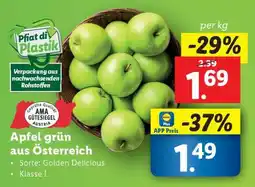 Lidl Äpfel grün aus Österreich Angebot