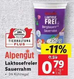 Lidl Alpengut Laktosefreier Sauerrahm Angebot
