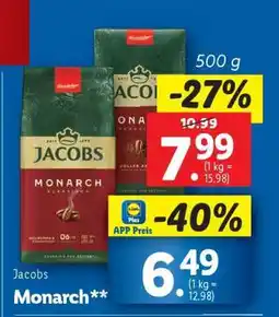 Lidl Jacobs Monarch Angebot