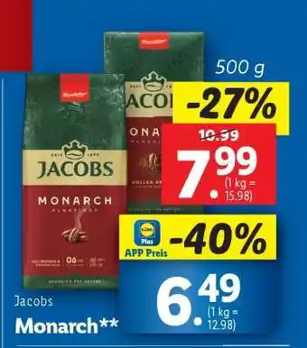 Lidl Jacobs Monarch Angebot