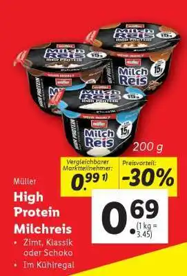 Lidl Müller high protein milchreis Angebot