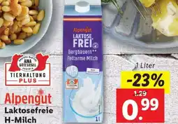 Lidl Alpengut Laktosefreie H-Milch Angebot
