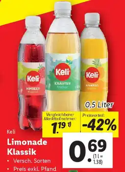 Lidl Keli Limonade Klassik Angebot