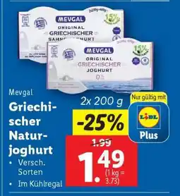 Lidl Mevgal Griechischer Naturjoghurt Angebot
