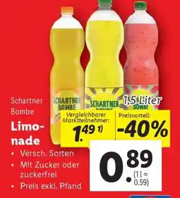 Lidl Schartner Bombe Limonade Angebot