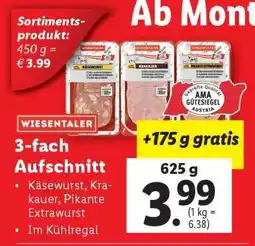Lidl WIESENTALER 3-fach Aufschnitt Angebot