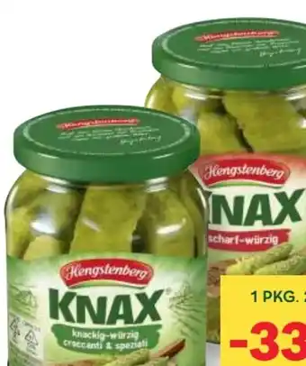 MPreis Hengstenberg Knax Gewürzgurken Angebot