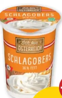 PENNY Ich bin Österreich Schlagobers Angebot