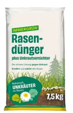 Lagerhaus Immergrün Rasendünger plus Unkrautvernichter Angebot