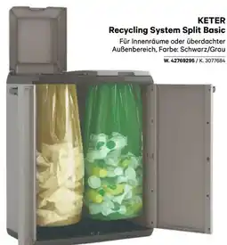 Lagerhaus Keter Recycling System Split Basic Angebot