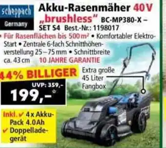 Norma Akku-Rasenmäher Angebot