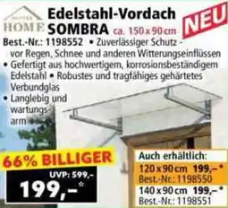 Norma Edelstahl-Vordach Sombra Angebot
