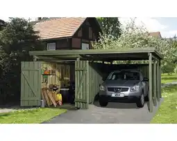 Hornbach Einzelcarport weka A2 Gr. 3 inkl. Geräteraum 512x602 cm kesseldruckimprägniert Angebot
